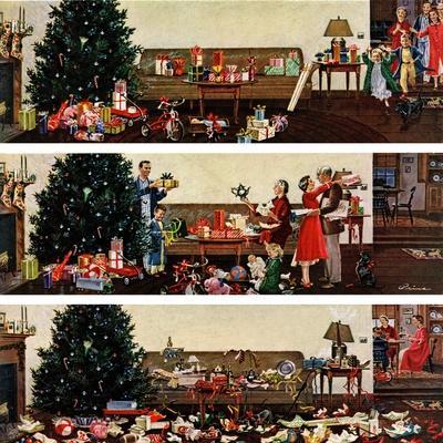"Christmas Morning", December 27, 1958 - Giclee Print, 16x16