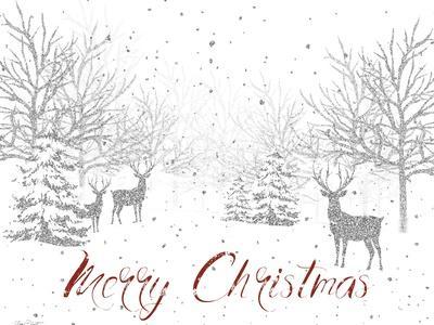 Christmas Silver 1 - Giclee Print, 16x12