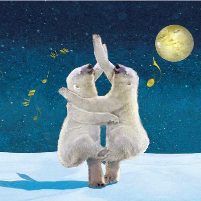 Dancing Bears - Wall Art Print, 16x16