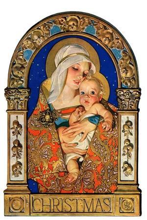"Madonna and Child,"December 24, 1927 - Giclee Print, 16x24