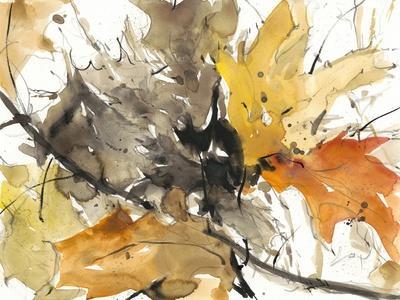 Watercolor Autumn Leaves II - Wall Art Print, 16x12
