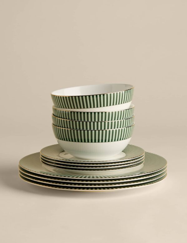12 Piece Hampton Bone China Dinner Set
