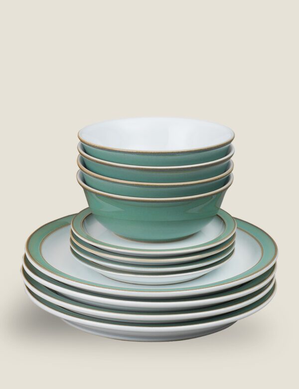 12 Piece Regency Green Dinner Set 12 Piece Regency Green Dinner Set