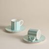 2 Pack Bone China Stripe Espresso Cup & Saucer 2 Pack Bone China Stripe Espresso Cup & Saucer
