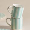 2 Pack Bone China Stripe Espresso Cup & Saucer 2 Pack Bone China Stripe Espresso Cup & Saucer