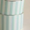 2 Pack Bone China Striped Cups & Saucers