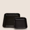 2pk Vitreous Enamel Oven Trays 2pk Vitreous Enamel Oven Trays