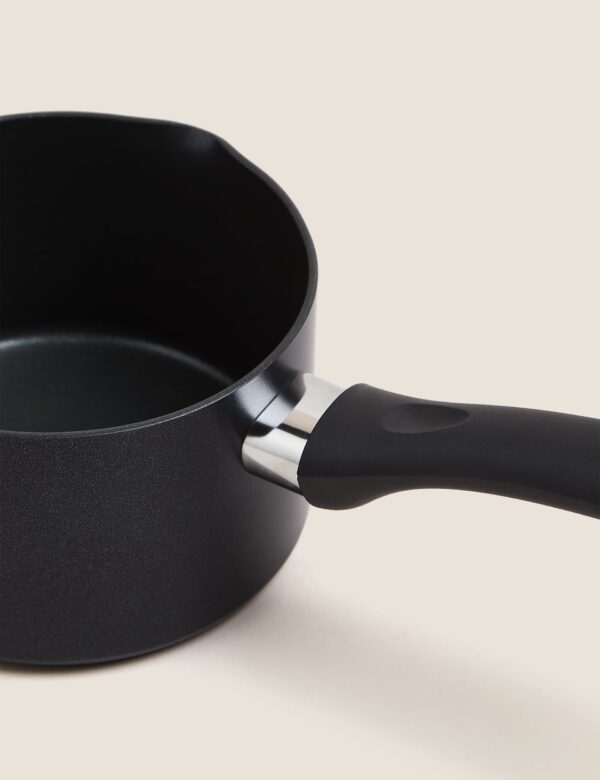 Black Aluminium 14cm Non-Stick Milk Pan Black Aluminium 14cm Non-Stick Milk Pan