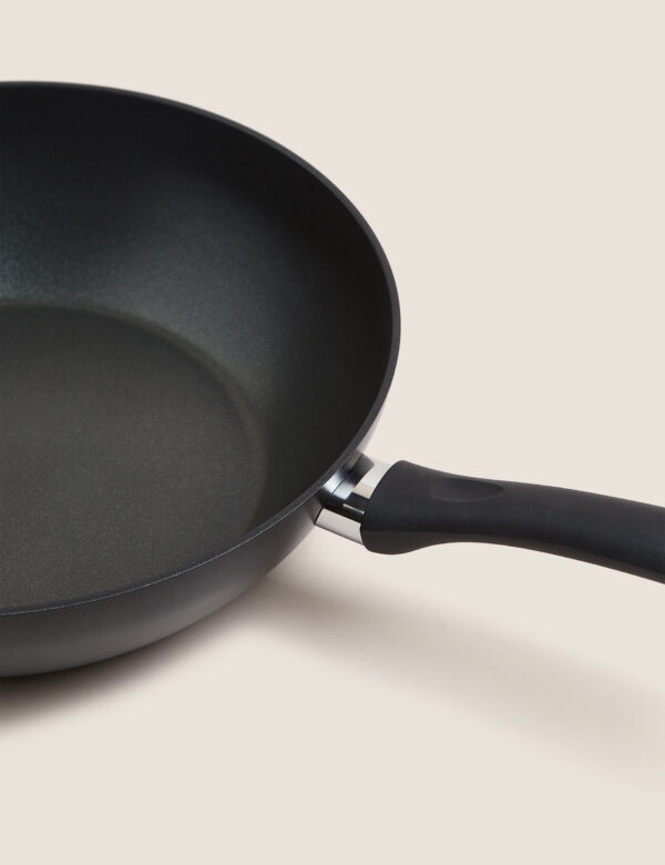 Black Aluminium 30cm Large Non-Stick Wok