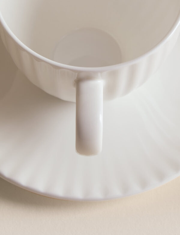 Fluted Hampton Cup & Saucer Fluted Hampton Cup & Saucer