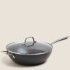 Hard Anodised 30cm Large Wok