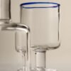 Set of 2 Contrast Rim Wine Glasses Set of 2 Contrast Rim Wine Glasses