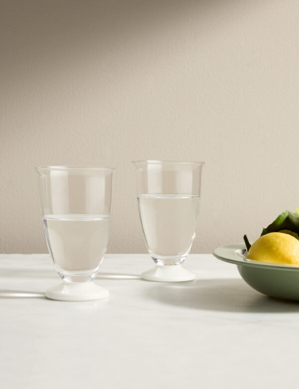 Set of 2 Footed Hi Ball Glasses Set of 2 Footed Hi Ball Glasses