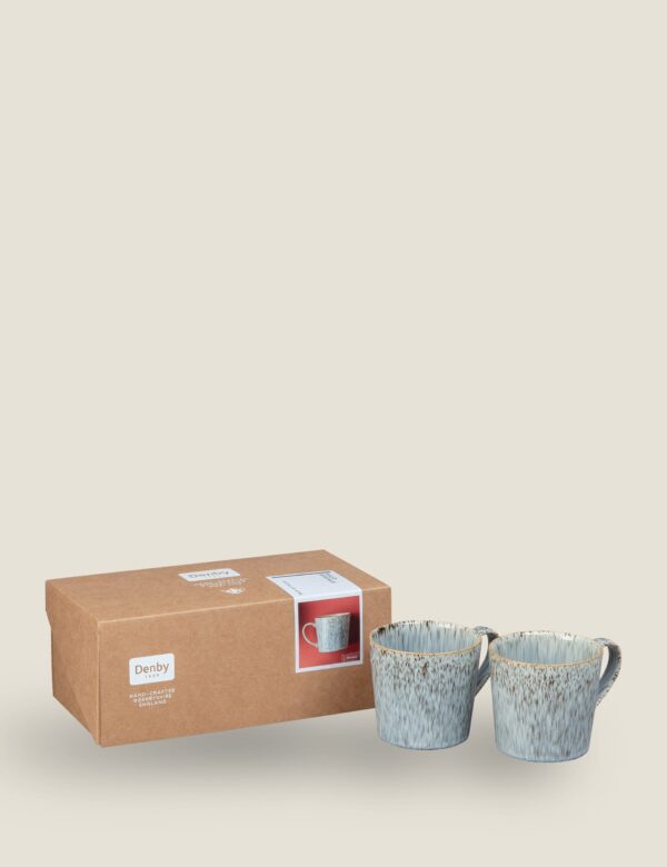 Set of 2 Halo Speckle Mugs