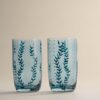 Set of 2 Hand Painted Hi Ball Glasses Set of 2 Hand Painted Hi Ball Glasses