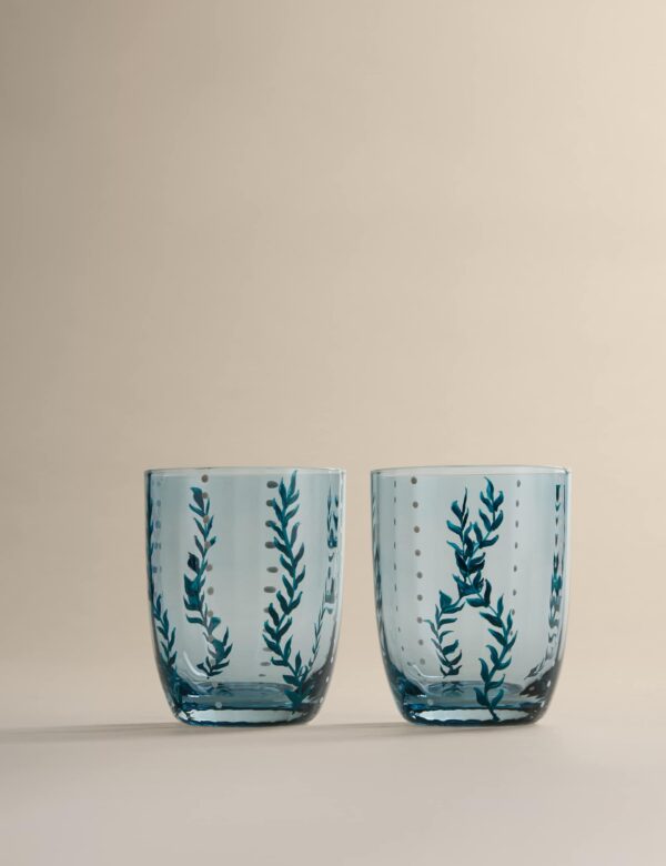 Set of 2 Hand Painted Tumblers Set of 2 Hand Painted Tumblers