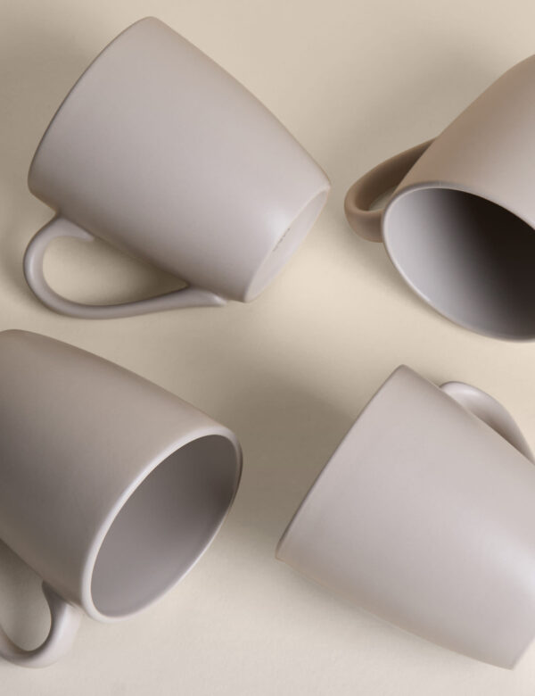 Set of 4 Everyday Stoneware Mugs