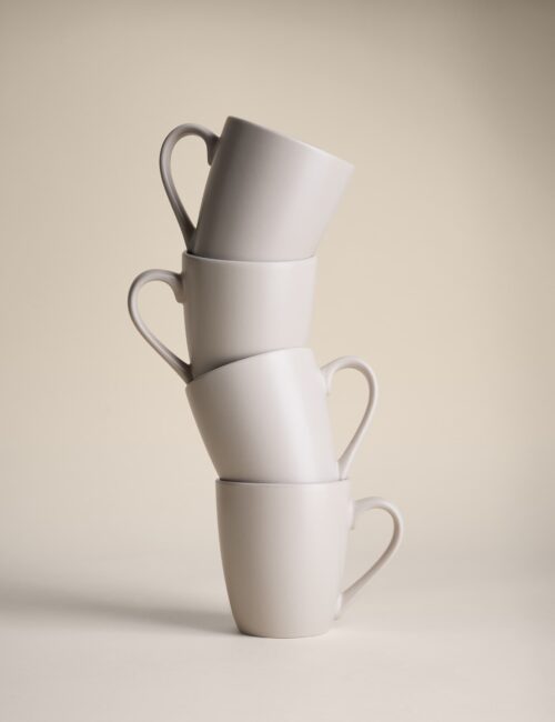 Set of 4 Everyday Stoneware Mugs