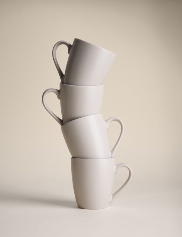Set of 4 Everyday Stoneware Mugs