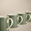 Set of 4 Hampton Stripe Mugs