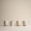 Set of 4 Speckle Ceramic Latte Mugs