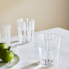 Set of 4 Striped Tumblers