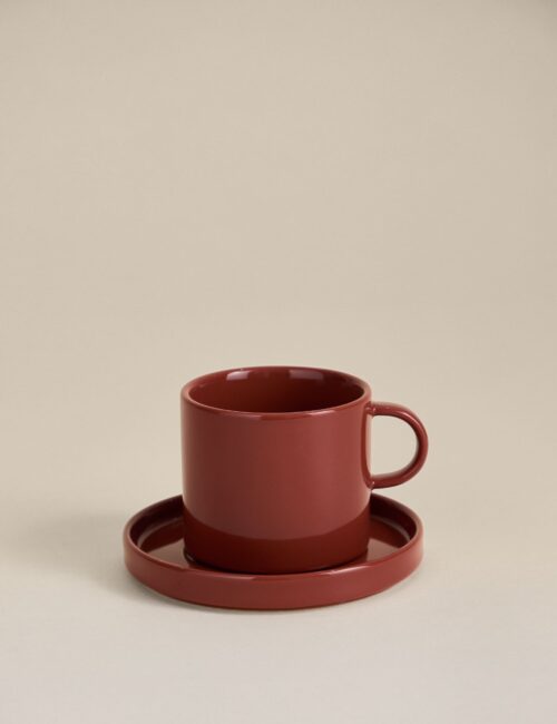 Straight Sided Cup & Saucer Straight Sided Cup & Saucer