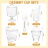 400-Pack 5 oz Dessert Cups with Lids and Spoons, Clear Plastic Parfait & Yogurt Cups, Mini Shooter Cups for Parties, Ice Cream, Pudding, Fruit |...