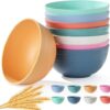 8PCS Cereal Bowl, Ohola Unbreakable Wheat Straw Cereal Bowls, Microwave & Dishwasher Safe Kitchen Bowls for Cereal, Snack, Soup, Salad and Rice,...