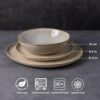 AmorArc Ceramic Dinnerware Sets,Handmade Reactive Glaze Stoneware Plates and Bowls Sets,Highly Scratch Resistant | Dishwasher & Microwave Safe...