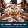 Corelle 4-Pc Versa Bowls for Pasta Salad and More, Service for 4, Durable and Eco-Friendly 30-Oz, Compact Stack Bowl Set, Microwave and Dishwasher...