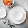 Corelle Vitrelle 18-Piece Service for 6 Dinnerware Set Triple Layer Glass and Chip Resistant, Lightweight Round Plates and Bowls Set, Winter Frost...