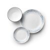 Corelle Vitrelle 18-Piece Service for 6 Dinnerware Set Triple Layer Glass and Chip Resistant, Lightweight Round Plates and Bowls Set, Ocean Blue