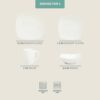 Gibson Home Zen Buffet White Porcelain Dinnerware Set for 4, Square Plates Bowls and Mugs, Chip and Scratch Resistant, Dishwasher and Microwave...