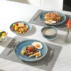 Sweejar Dinnerware Sets Service for 4, 12 pcs Porcelain Plates and Bowls for Kitchen, Housewaring Gift, Chip and Scratch Resistant Dish Set,...