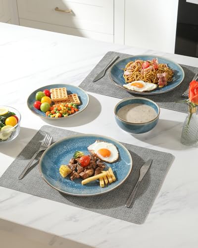 Sweejar Dinnerware Sets Service for 4, 12 pcs Porcelain Plates and Bowls for Kitchen, Housewaring Gift, Chip and Scratch Resistant Dish Set,...
