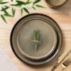 TheTerra Ceramic Dinnerware Sets for 4, 12 Pieces Handmade Reactive Glaze Plates and Bowls Set, Scratch Resistant Dish Set, Oven & Microwave &...